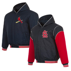 St. Louis Cardinals JH Design Youth Reversible Fleece Full-Snap Hoodie Jacket - MLB Jackets