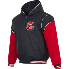 St. Louis Cardinals JH Design Youth Reversible Fleece Full-Snap Hoodie Jacket - MLB Jackets