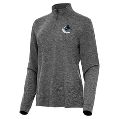Vancouver Canucks Antigua Women's Mentor Quarter-Zip Mock Long Sleeve Top - NHL