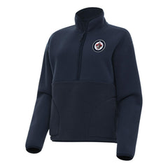 Winnipeg Jets Antigua Women's Figure Half-Zip Pullover Sweatshirt - NHL Sweatshirts