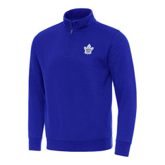 Toronto Maple Leafs Antigua Victory Quarter-Zip Mock Sweatshirt - NHL Sweatshirts