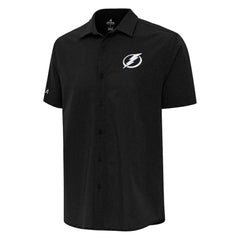 Tampa Bay Lightning Antigua Activate Woven Short Sleeve Button-Up Shirt - NHL