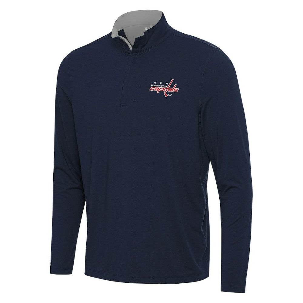 Washington Capitals Antigua Content Quarter-Zip Pullover Top - NHL Pullover