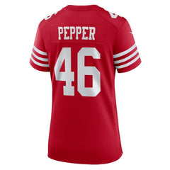 San Francisco 49ers Taybor Pepper Women's Team Game Jersey | NFL On sale