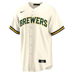 Jackson Chourio Milwaukee Brewers Nike Home Replica Jersey - MLB Jerseys