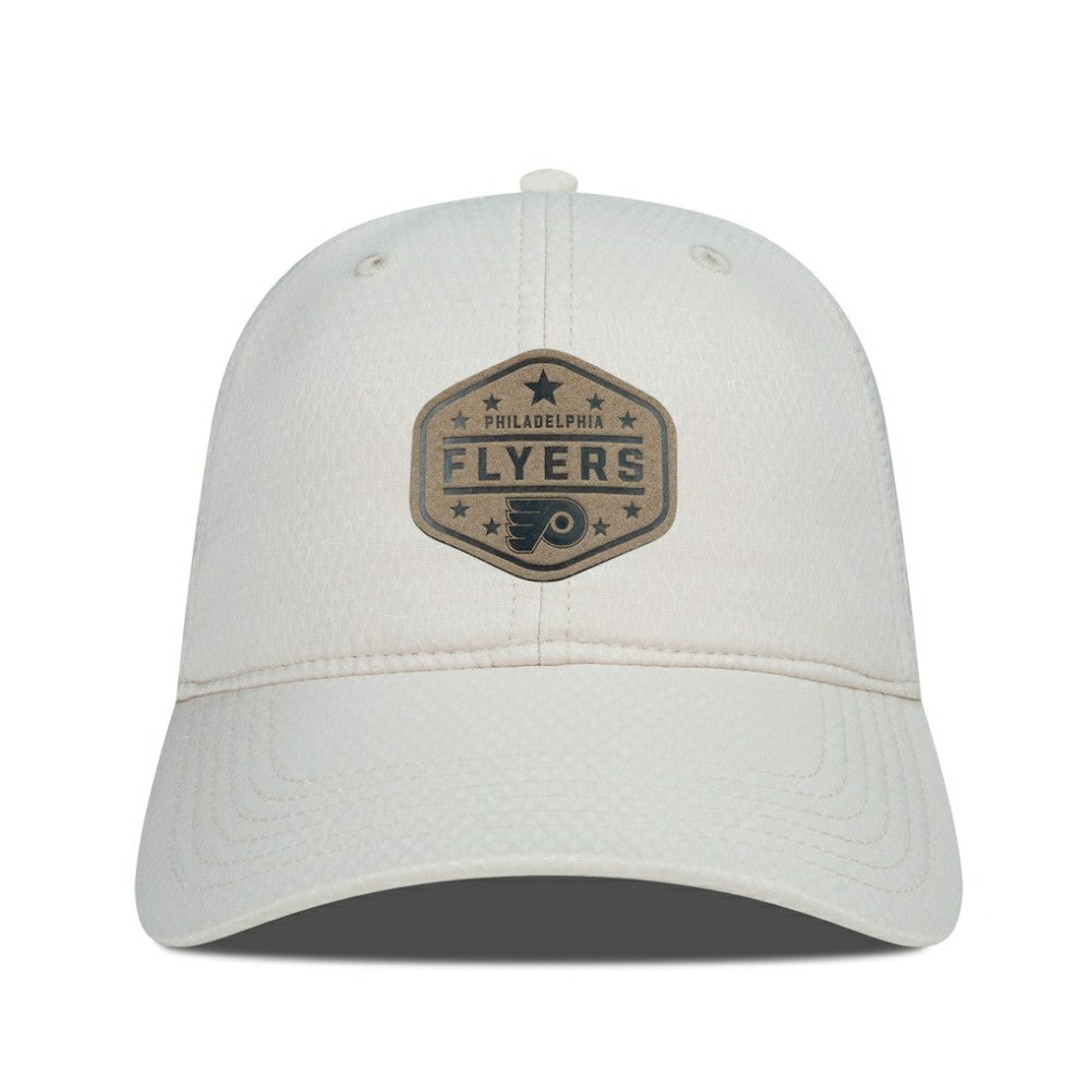 Philadelphia Flyers Men's Levelwear Faux Leather Patch Unstructured Adjustable Hat - NHL Hats