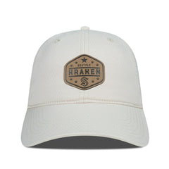 Seattle Kraken Men's Levelwear Faux Leather Patch Unstructured Adjustable Hat - NHL Hats