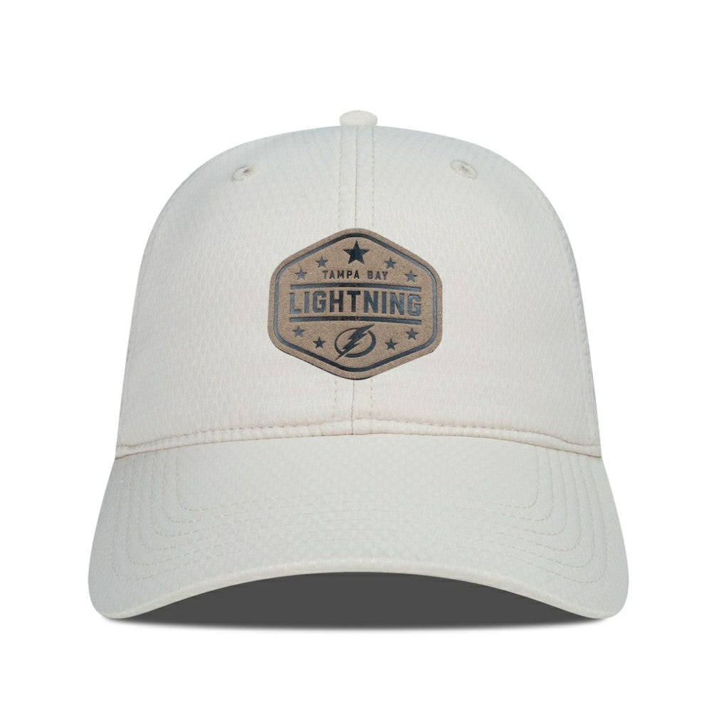 Tampa Bay Lightning Men's Levelwear Faux Leather Patch Unstructured Adjustable Hat - NHL Hats