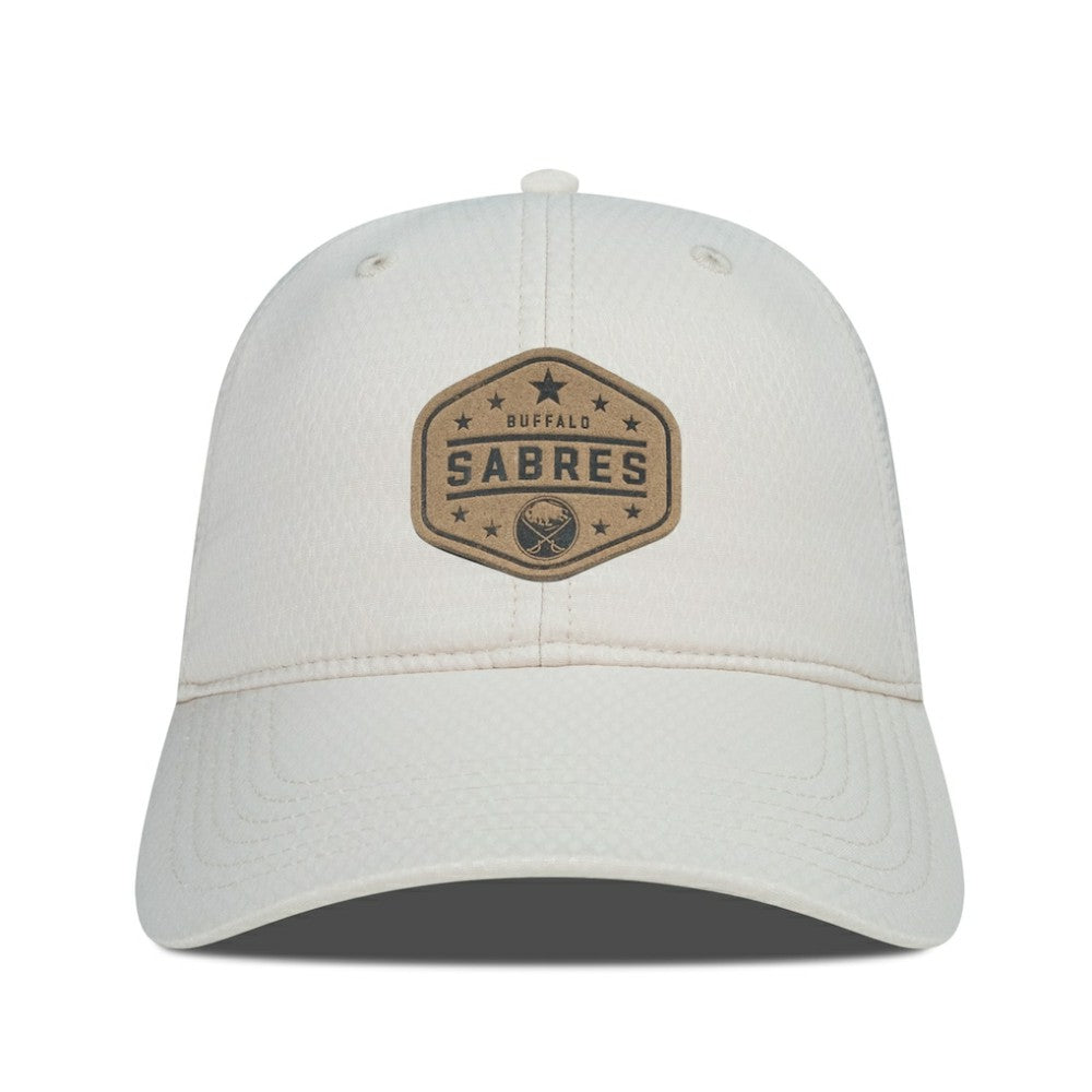 Buffalo Sabres Men's Levelwear Faux Leather Patch Unstructured Adjustable Hat - NHL Hats