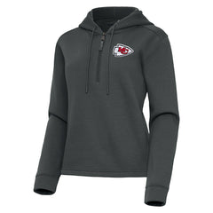 Kansas City Chiefs Antigua Women's Contemporary Quarter-Zip Hoodie | NFL Sale