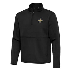 New Orleans Saints Antigua Twist Quarter-Zip Pullover Jacket | NFL Hot