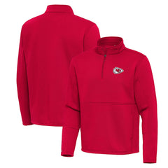 Kansas City Chiefs Antigua Twist Quarter-Zip Pullover Jacket | NFL New