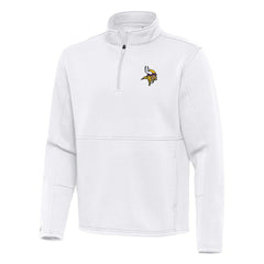Minnesota Vikings Antigua Twist Quarter-Zip Pullover Jacket | NFL Outlet