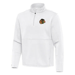 Chicago Blackhawks Antigua Twist Quarter-Zip Pullover Jacket - NHL Pullover