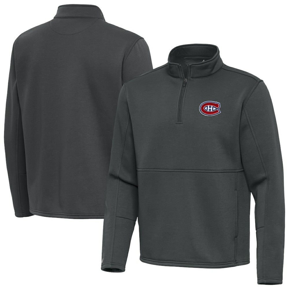 Montreal Canadiens Antigua Twist Quarter-Zip Pullover Jacket - NHL Pullover