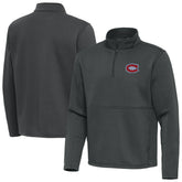 Montreal Canadiens Antigua Twist Quarter-Zip Pullover Jacket - NHL Pullover