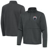 Edmonton Oilers Antigua Twist Quarter-Zip Pullover Jacket - NHL Pullover