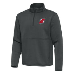 New Jersey Devils Antigua Twist Quarter-Zip Pullover Jacket - NHL Jerseys
