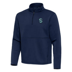 Seattle Kraken Antigua Twist Quarter-Zip Pullover Jacket - NHL Pullover