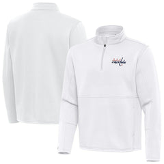 Washington Capitals Antigua Twist Quarter-Zip Pullover Jacket - NHL Pullover