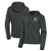 Kansas City Royals Antigua Women's Contemporary Quarter-Zip Hoodie - MLB Hoodies