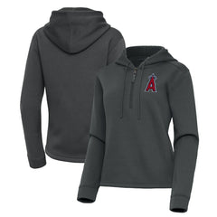 Los Angeles Angels Antigua Women's Contemporary Quarter-Zip Hoodie - MLB Hoodies