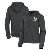 Athletics Antigua Women's Contemporary Quarter-Zip Hoodie - MLB Hoodies