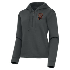 San Francisco Giants Antigua Women's Contemporary Quarter-Zip Hoodie - MLB Hoodies