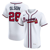 Matt Olson Atlanta Braves Nike Home Elite Player Jersey - MLB Jerseys