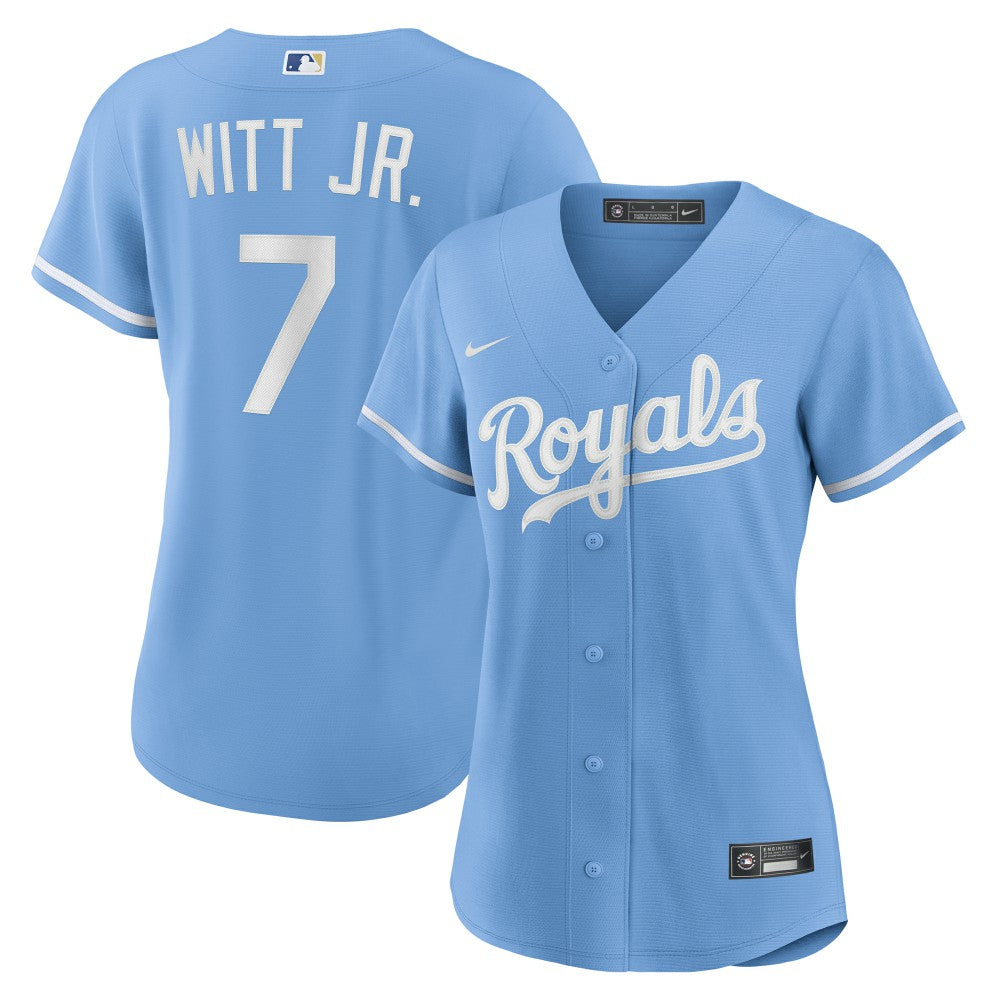 Bobby Witt Jr. Kansas City Royals Nike Women's Alternate Replica Player Jersey - MLB Jerseys