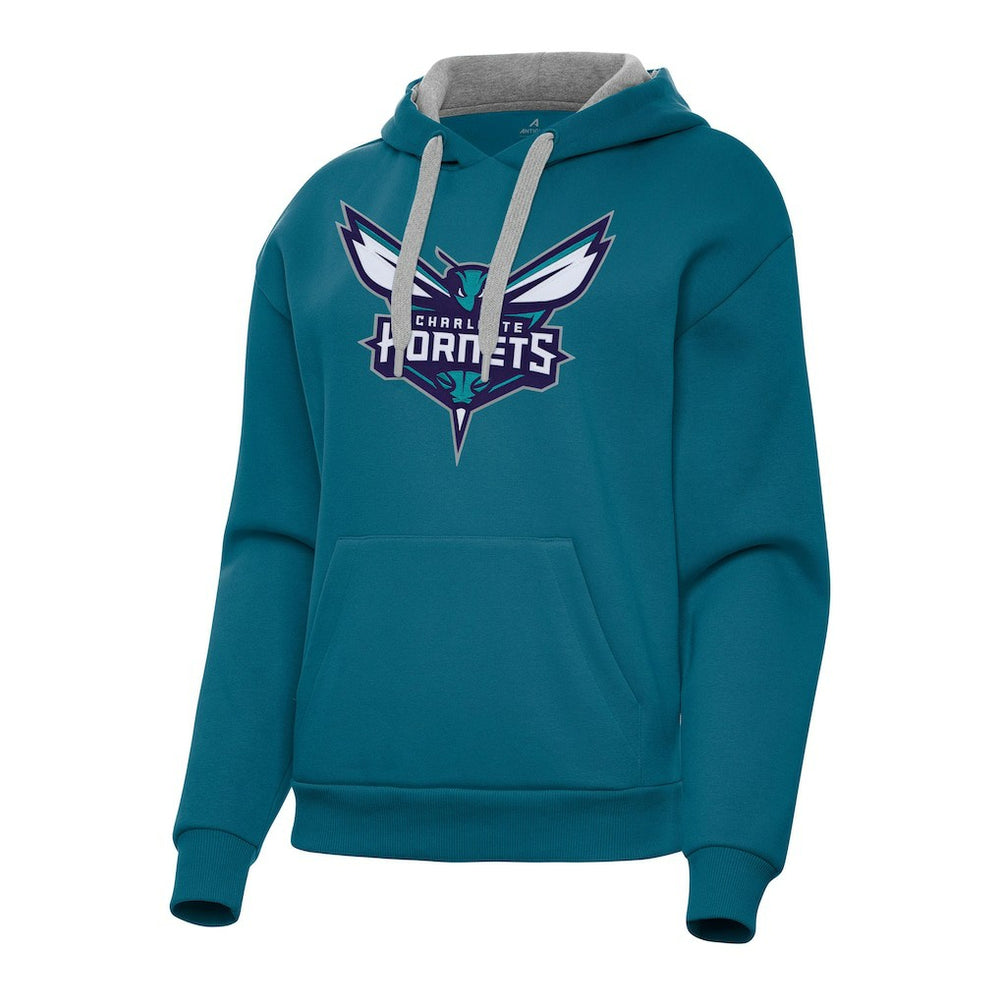 Teal Charlotte Hornets Antigua Women's Victory Pullover Hoodie | NBA