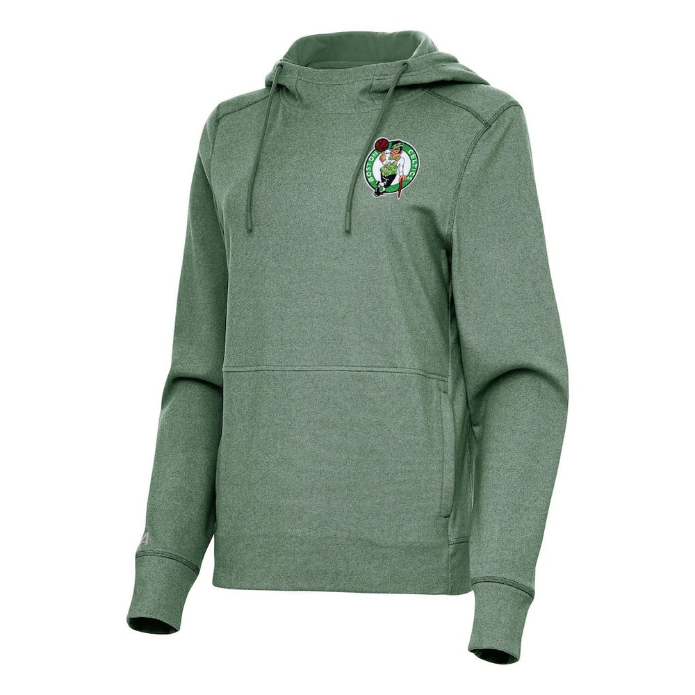 Heather Kelly Green Boston Celtics Antigua Women's Justice Pullover Hoodie | NBA