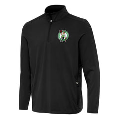 Black Boston Celtics Antigua Perilous Quarter-Zip Sweatshirt | NBA