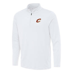 White Cleveland Cavaliers Antigua Reprocess Quarter-Zip Top sale | NBA