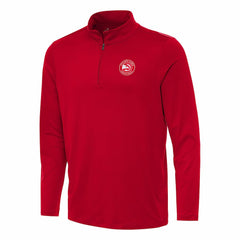 Red Atlanta Hawks Antigua Reprocess Quarter-Zip Top | NBA