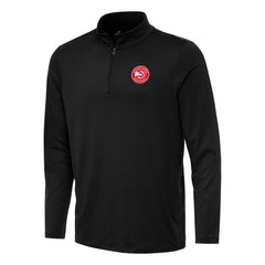 Black Atlanta Hawks Antigua Reprocess Quarter-Zip Top | NBA