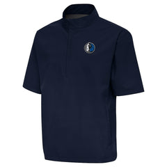 Navy Dallas Mavericks Antigua Brisk Quarter-Zip Windbreaker sale | NBA