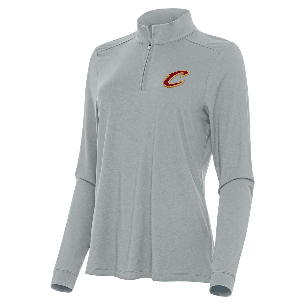 Gray Cleveland Cavaliers Antigua Women's Intent Quarter-Zip Top sale | NBA