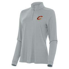 Gray Cleveland Cavaliers Antigua Women's Intent Quarter-Zip Top sale | NBA