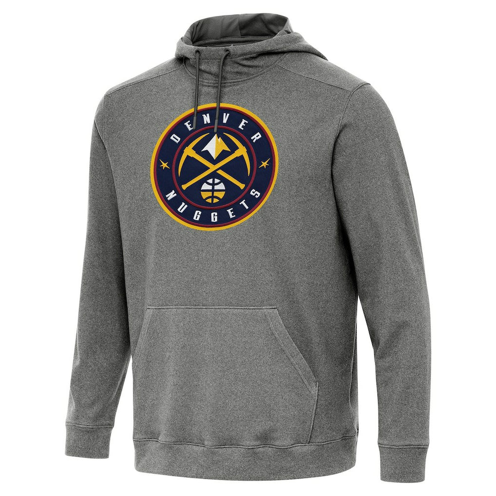 Heather Black Denver Nuggets Antigua Cloud Pullover Hoodie sale | NBA