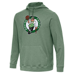 Heather Green Boston Celtics Antigua Cloud Pullover Hoodie | NBA