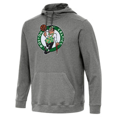 Heather Black Boston Celtics Antigua Cloud Pullover Hoodie | NBA