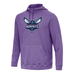 Heather Purple Charlotte Hornets Antigua Cloud Pullover Hoodie | NBA