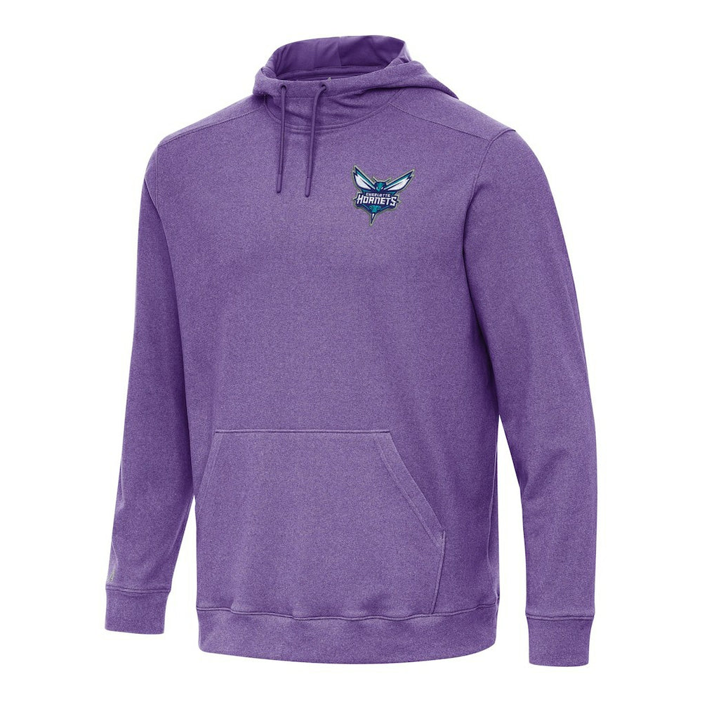 Heather Purple Charlotte Hornets Antigua Cloud Pullover Hoodie | NBA