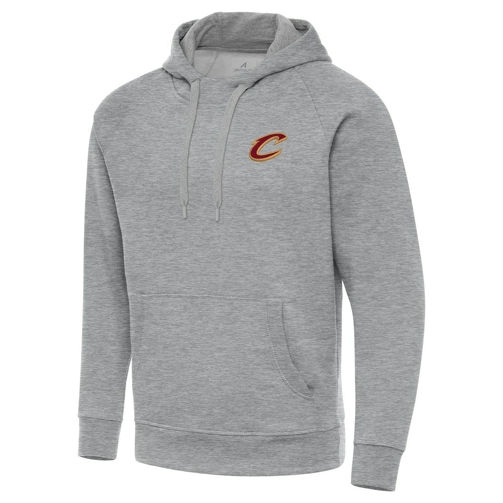 Heather Gray Cleveland Cavaliers Antigua Big & Tall Victory Raglan Pullover Hoodie | NBA