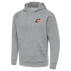Heather Gray Cleveland Cavaliers Antigua Big & Tall Victory Raglan Pullover Hoodie | NBA