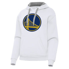 White Golden State Warriors Antigua Women's Victory Pullover Hoodie sale | NBA