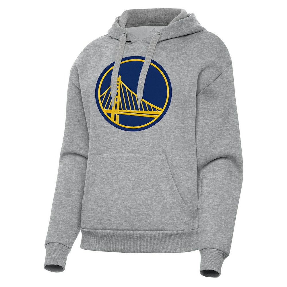 Heather Gray Golden State Warriors Antigua Women's Victory Pullover Hoodie sale | NBA