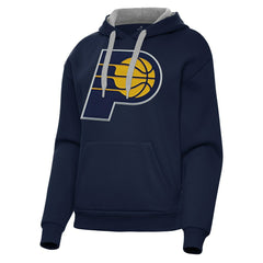Navy Indiana Pacers Antigua Women's Victory Pullover Hoodie | NBA