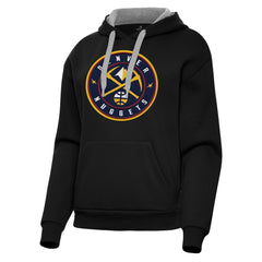 Black Denver Nuggets Antigua Women's Victory Pullover Hoodie sale | NBA
